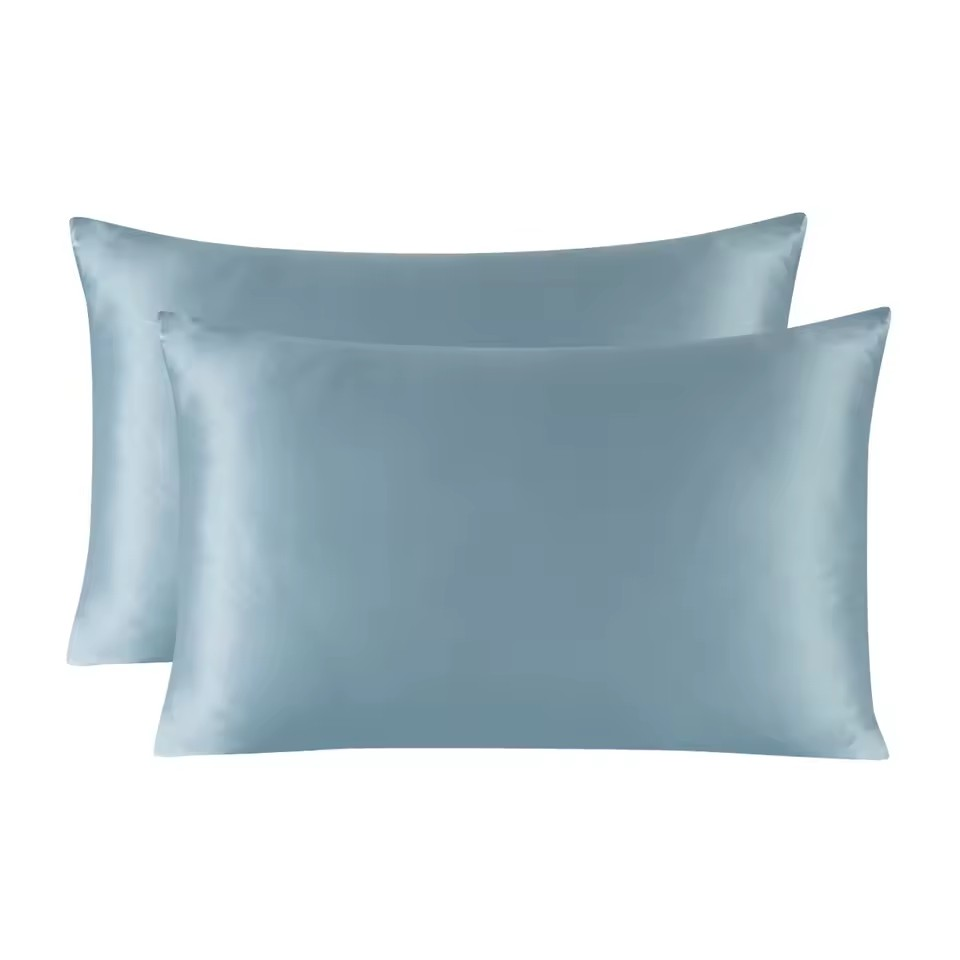 Steel Blue Mulberry Silk Pillowcase
