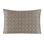 Leopard print pillow on a white background