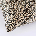 Leopard print fabric on a white background