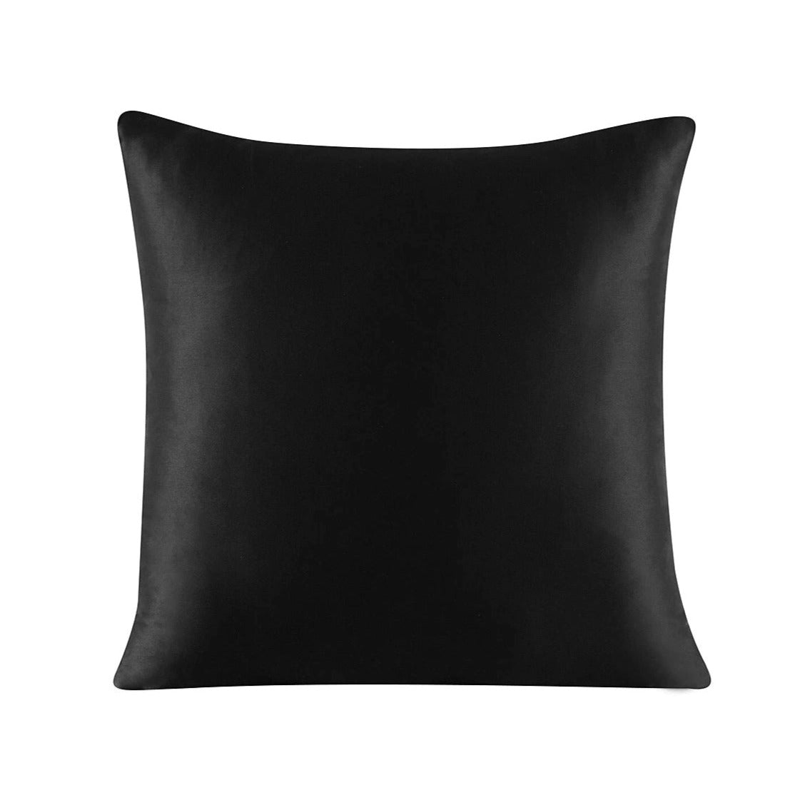 Black pillow on a white background