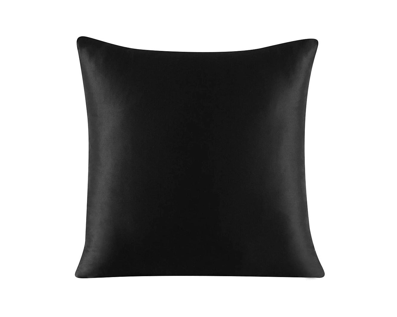 Black pillow on a white background