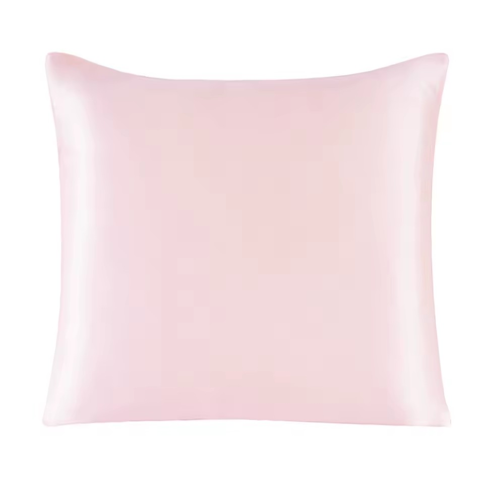 Pink Natural Silk Cushion Cover